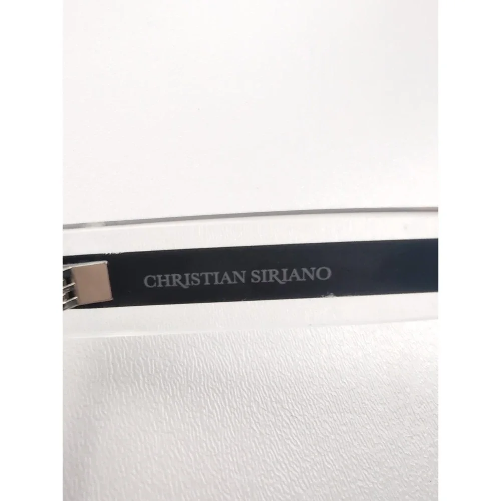 Christian Siriano Ophelia Blutt Sunglasses 54-18-144 Black Blue Tortoise EUC